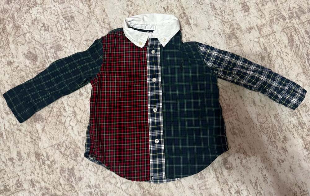 Polo Ralph Lauren Patchwork Plaid Button Down Shirt